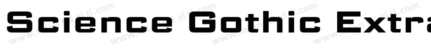Science Gothic ExtraBold Exp字体转换
